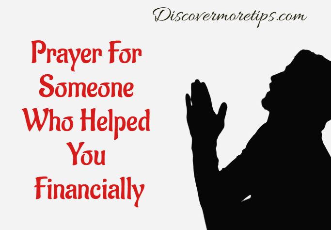 Prayer For Someone Who Helped You Financially