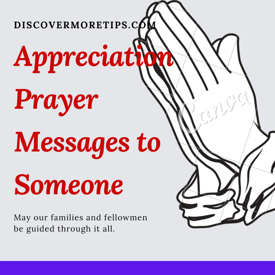 Appreciation Prayer Messages to Someone